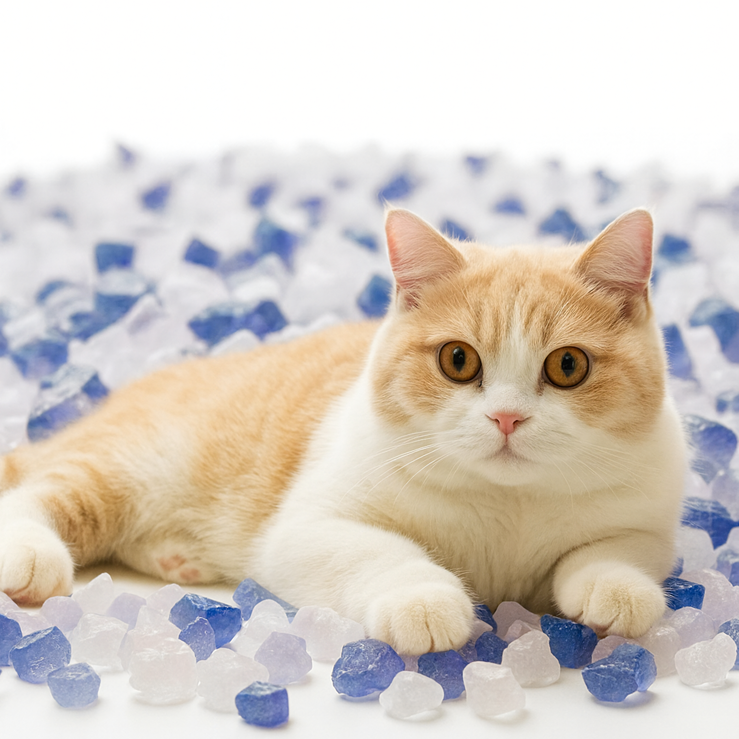 Żwirek Silikonowy dla Kota do Kuwety 1,5 kg Niezbrylający Bezpyłowy Wydajny - obrazek 4