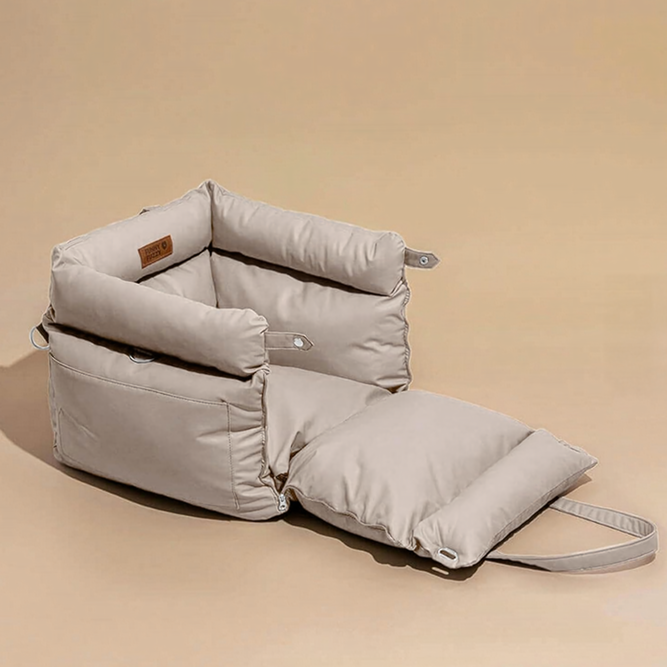 Fotelik Transporter Legowisko Torba dla Psa Kota do Samochodu Auta 55x50 cm - obrazek 4