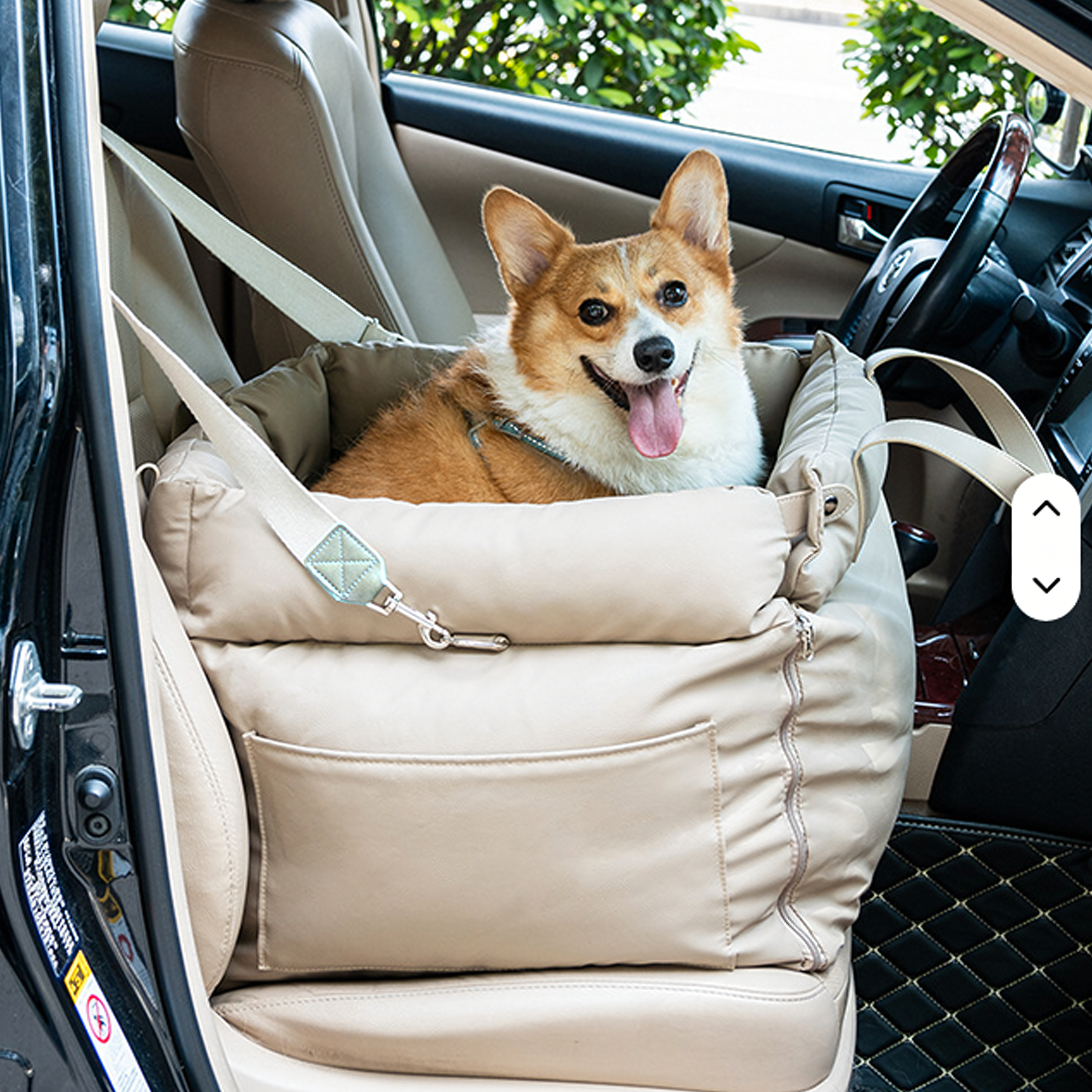 Fotelik Transporter Legowisko Torba dla Psa Kota do Samochodu Auta 55x50 cm - obrazek 5