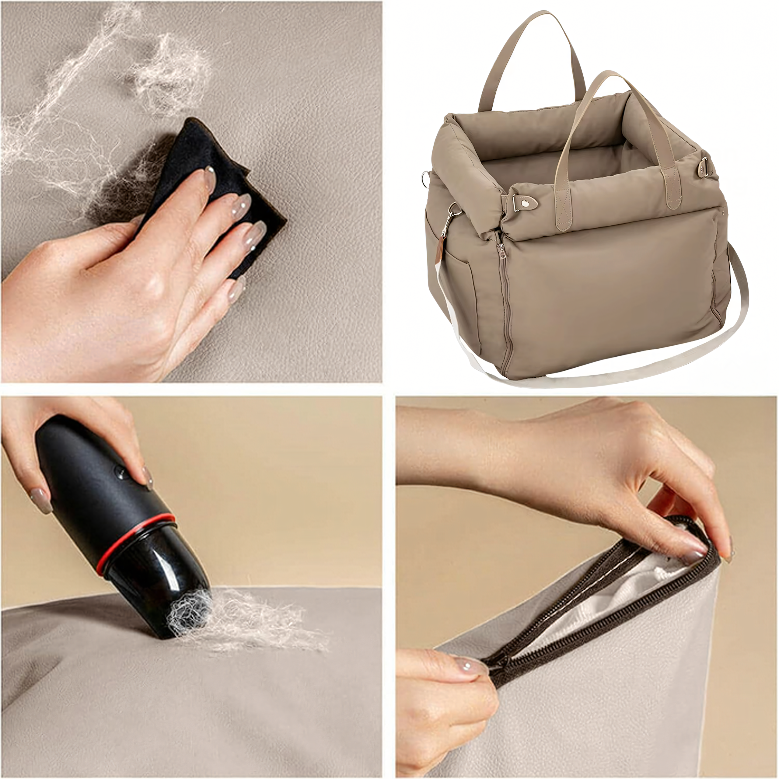 Fotelik Transporter Legowisko Torba dla Psa Kota do Samochodu Auta 55x50 cm - obrazek 6