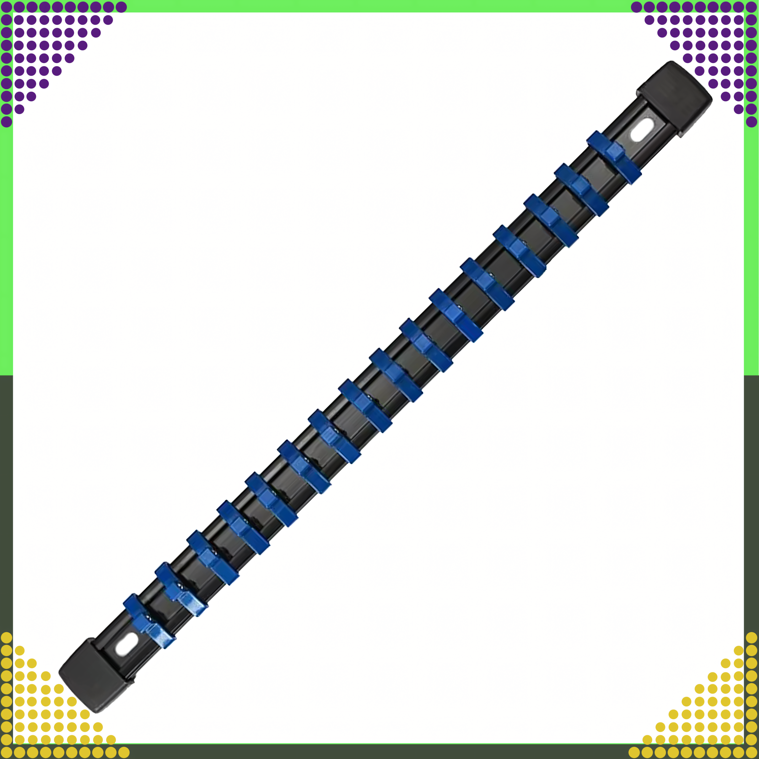 Organizer Szyna Klips Listwa Uchwyt na Nasadki Klucze Nasadowe 1/4 16 ele