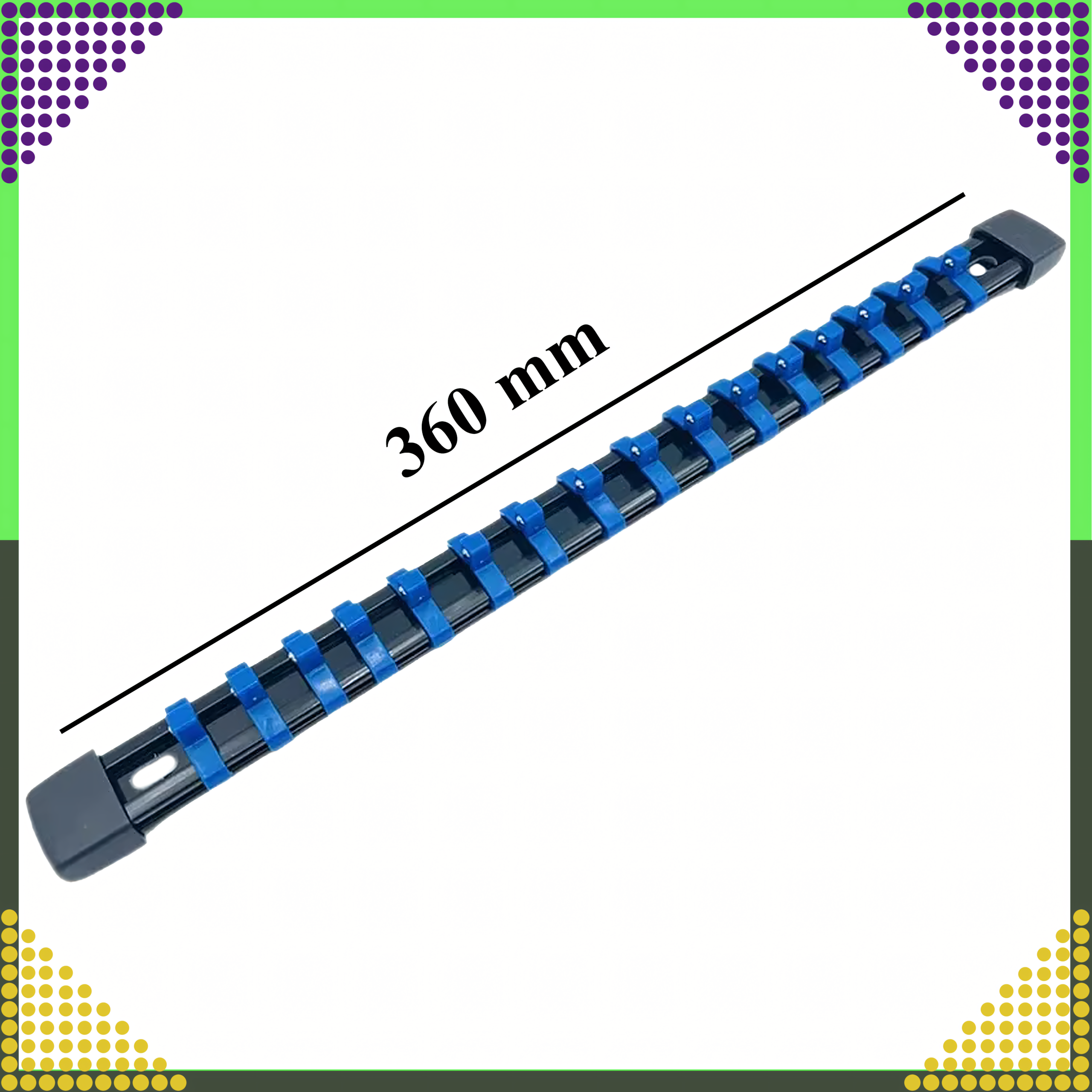 Organizer Szyna Klips Listwa Uchwyt na Nasadki Klucze Nasadowe 1/4 16 ele - obrazek 11