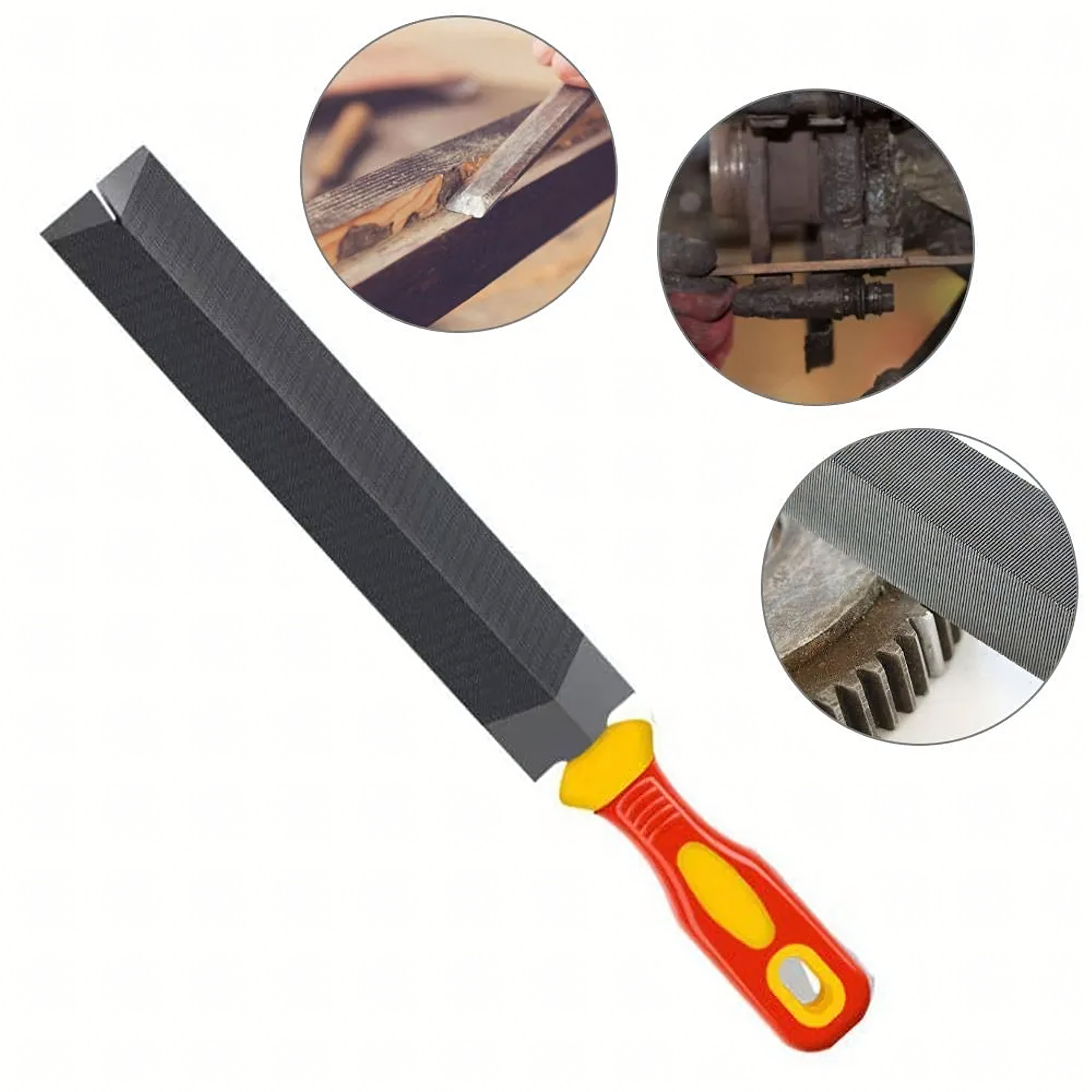 Pilnik Trójkątny Diamentowy Dwustronny do Ostrzenia Metalu Noży 150x28mm