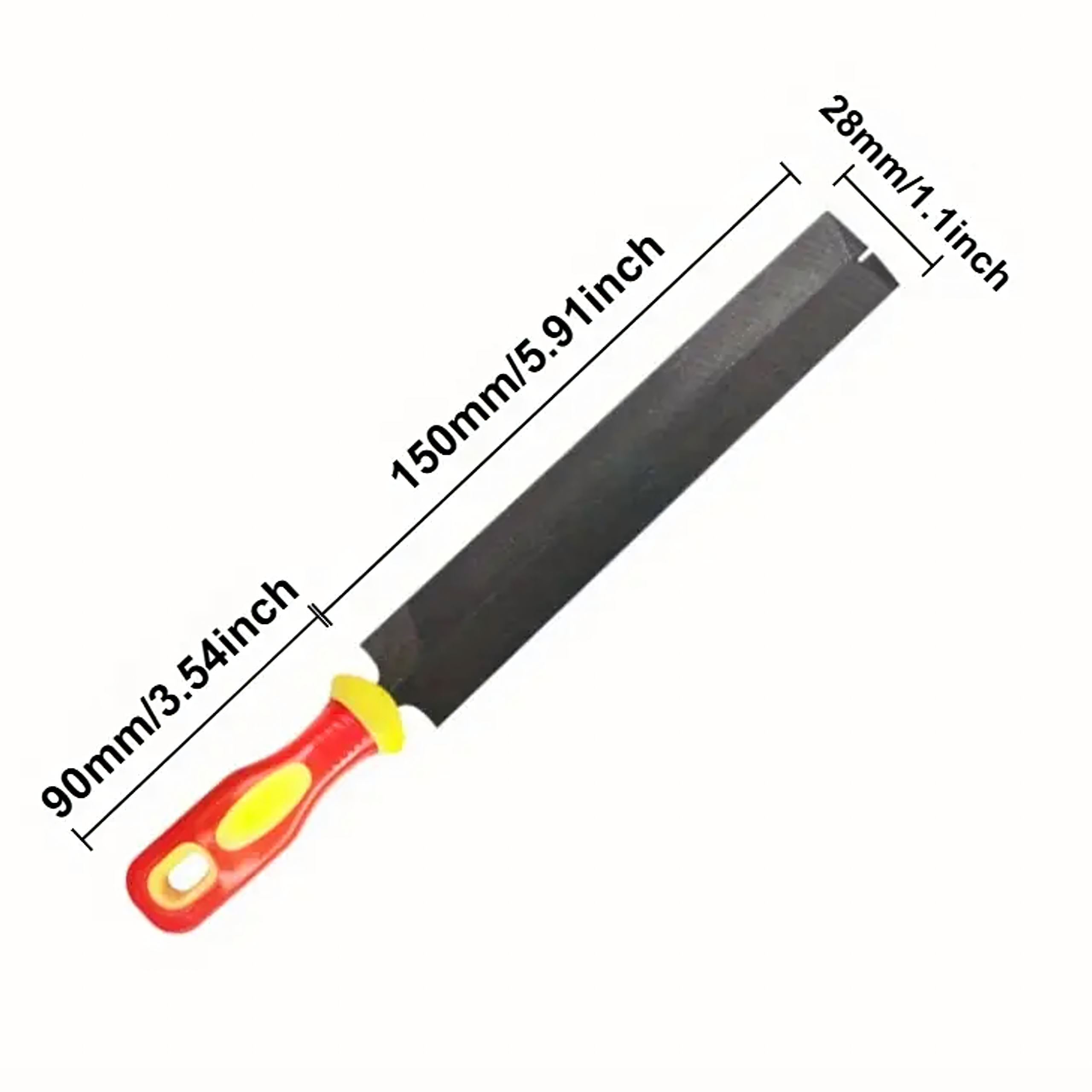 Pilnik Trójkątny Diamentowy Dwustronny do Ostrzenia Metalu Noży 150x28mm - obrazek 3