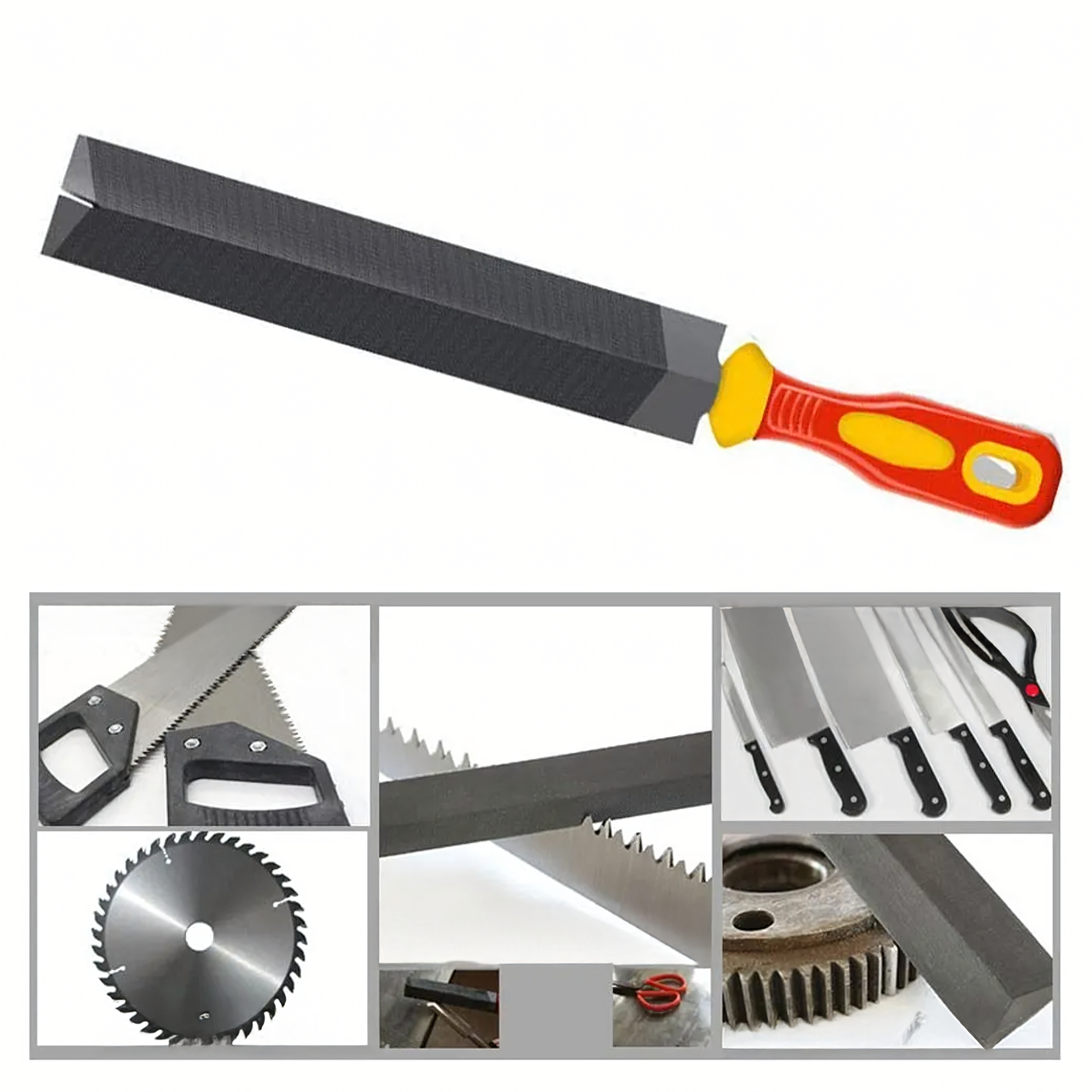 Pilnik Trójkątny Diamentowy Dwustronny do Ostrzenia Metalu Noży 150x28mm - obrazek 9