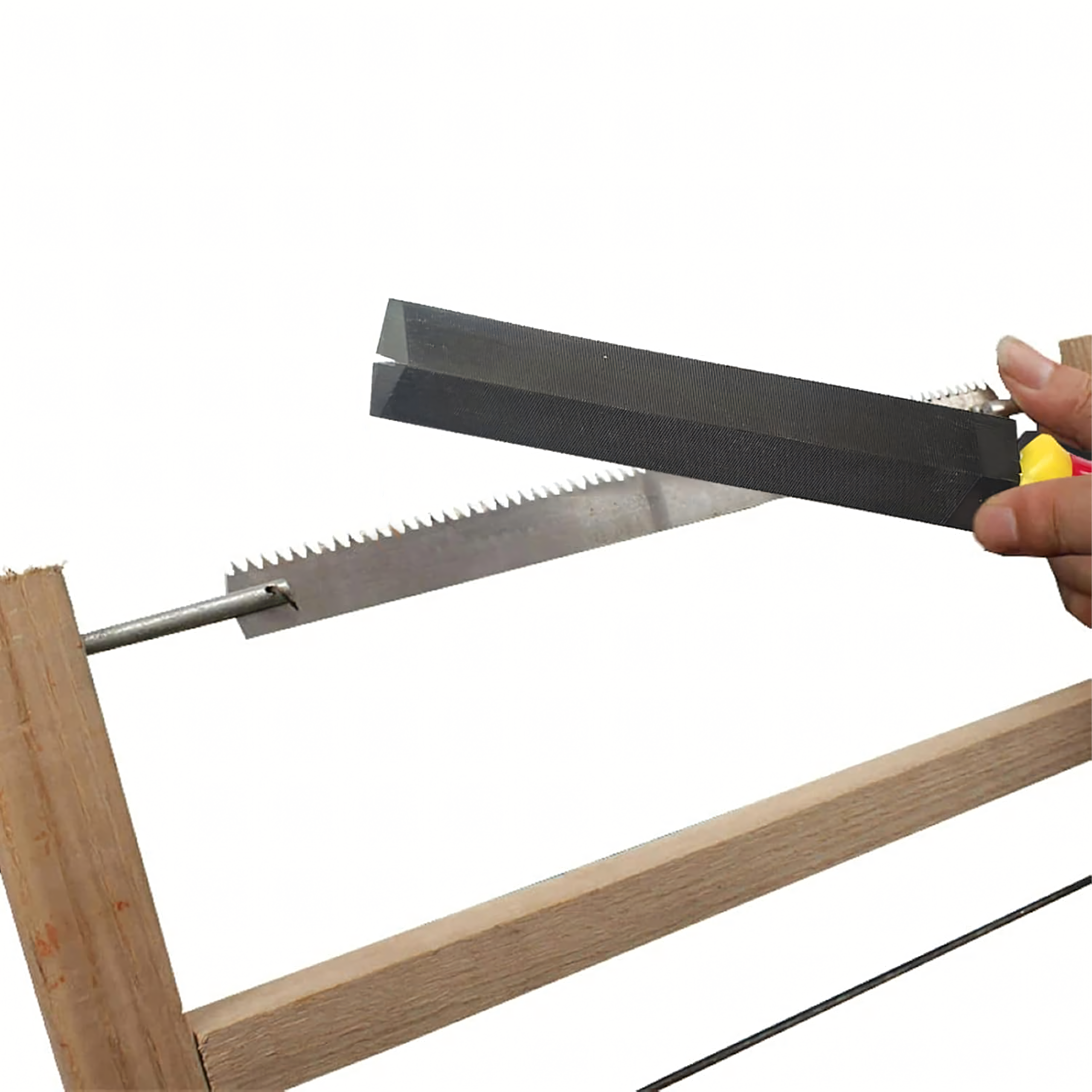 Pilnik Trójkątny Diamentowy Dwustronny do Ostrzenia Metalu Noży 150x28mm - obrazek 11