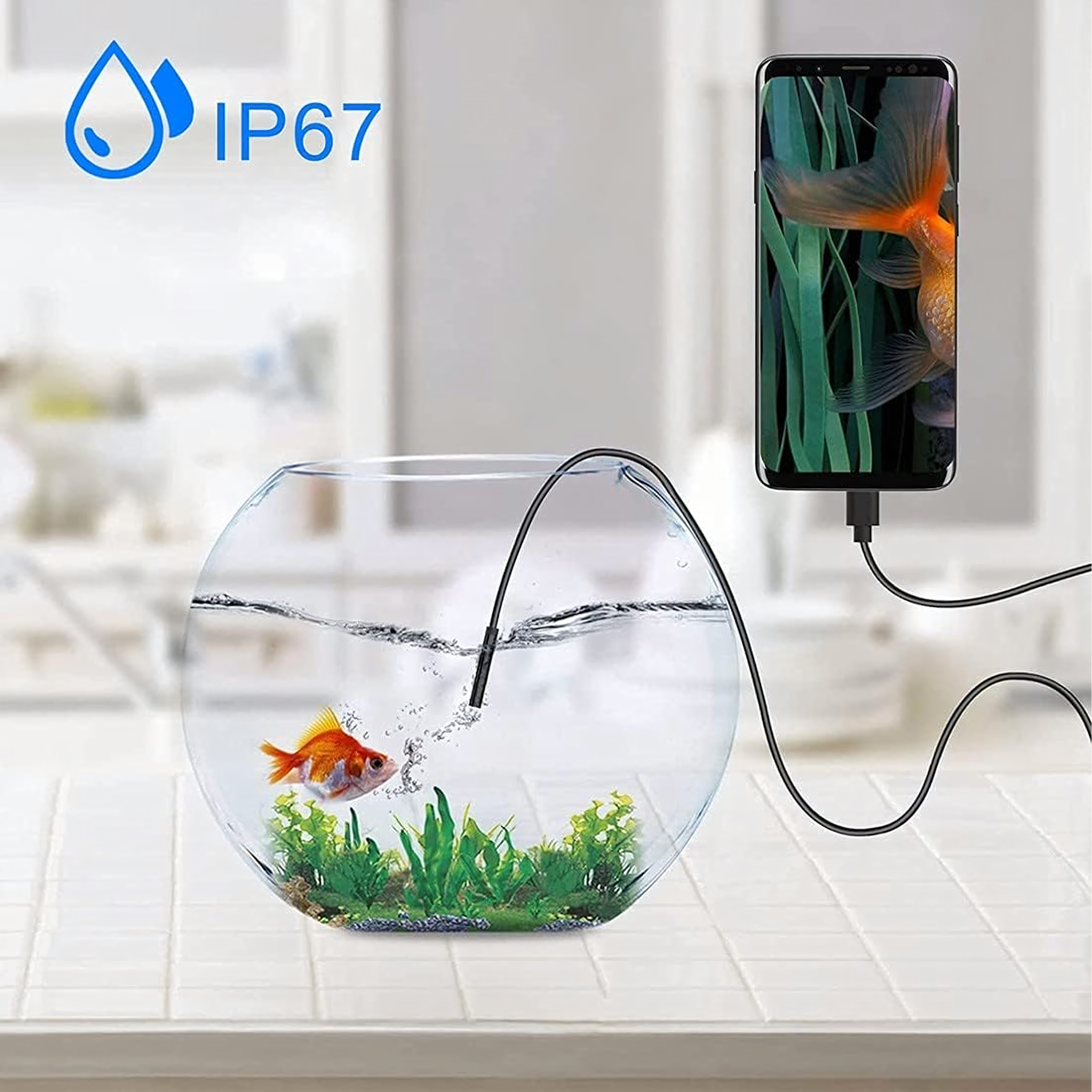 Kamera Endoskopowa Endoskop Inspekcyjna Giętka Led Usb 2m 5,5mm Wodoodporna - obrazek 5