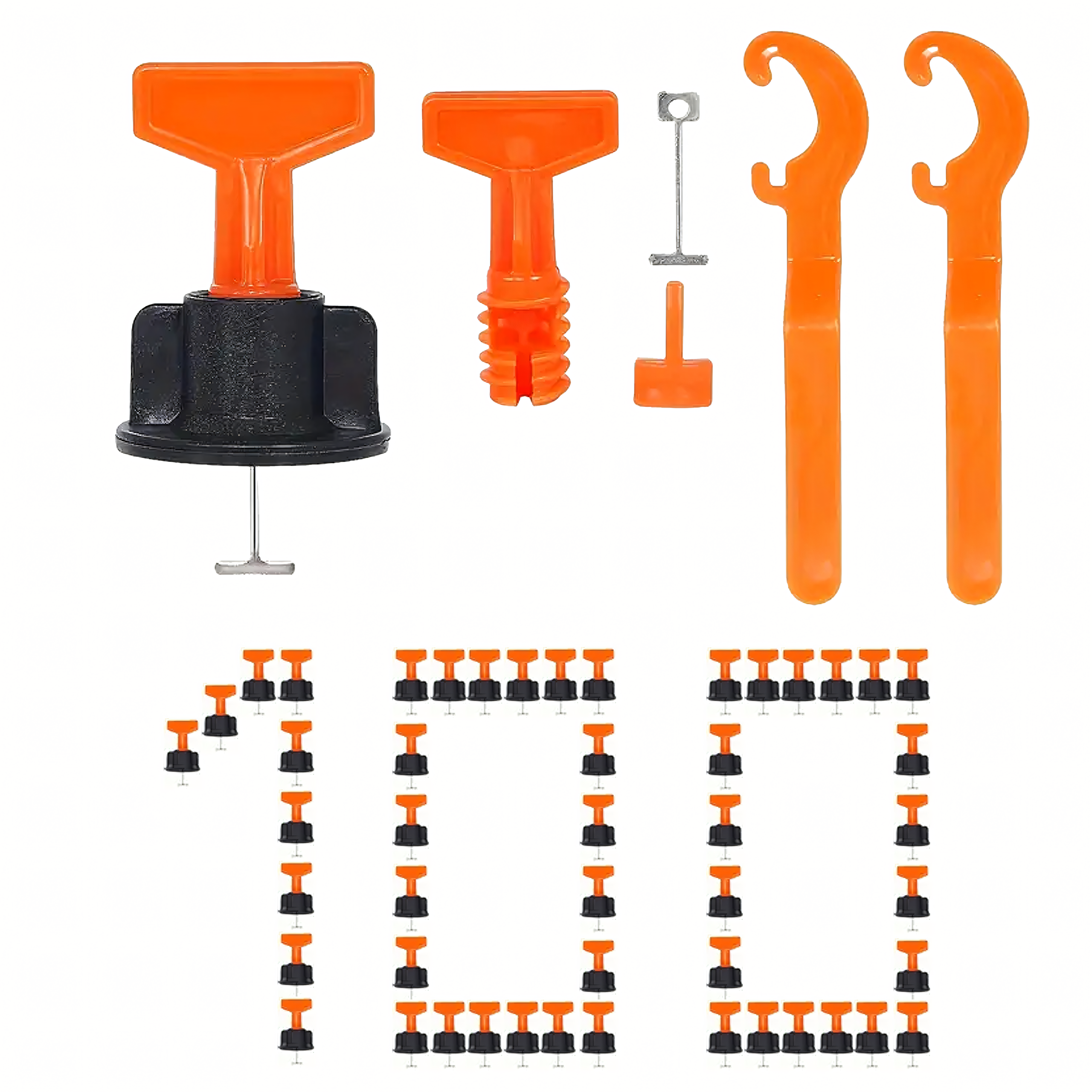 System do Poziomowania Płytek Kliny Klipsy 2 x Uchwyt 100 szt Klinów - obrazek 6