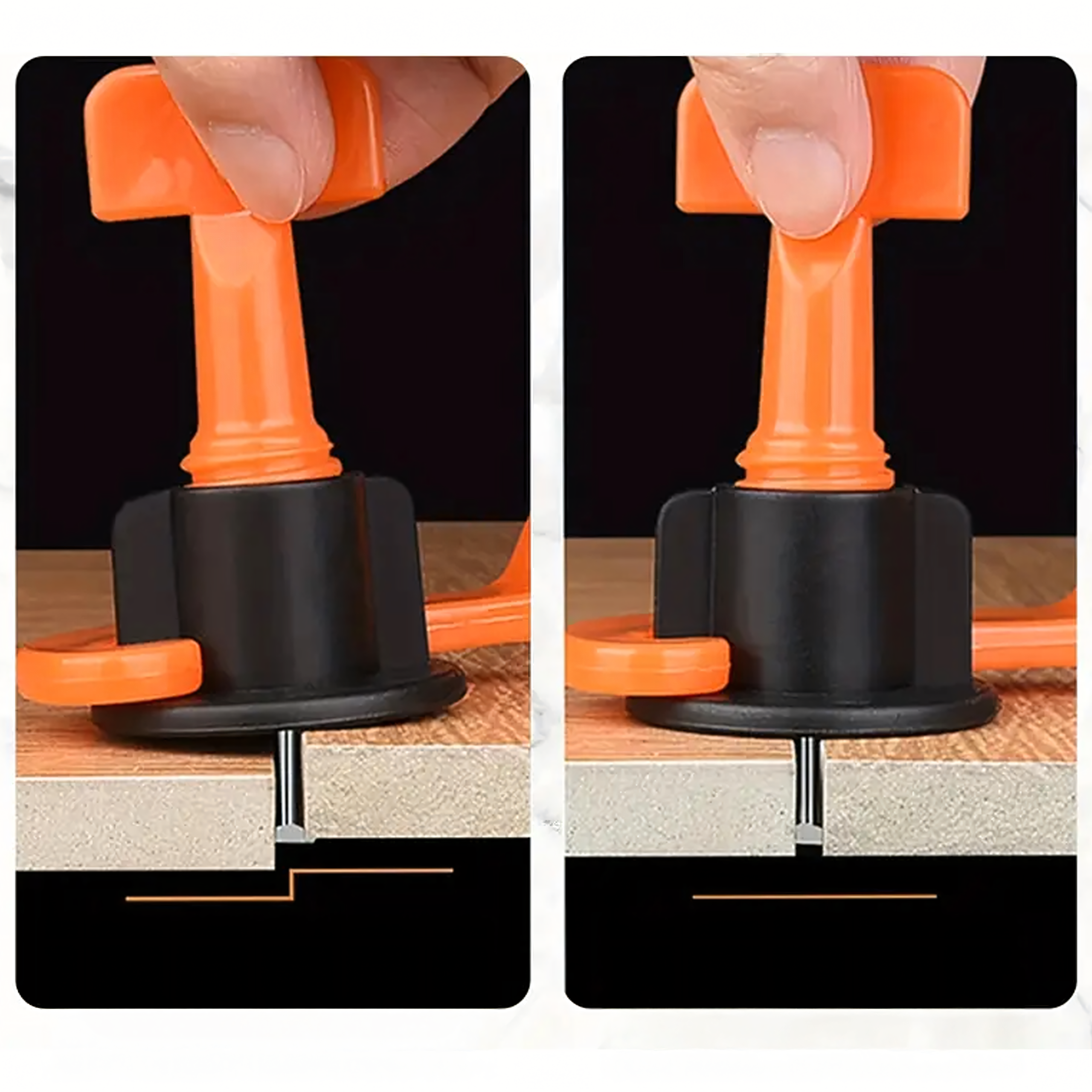 System do Poziomowania Płytek Kliny Klipsy 2 x Uchwyt 100 szt Klinów - obrazek 9