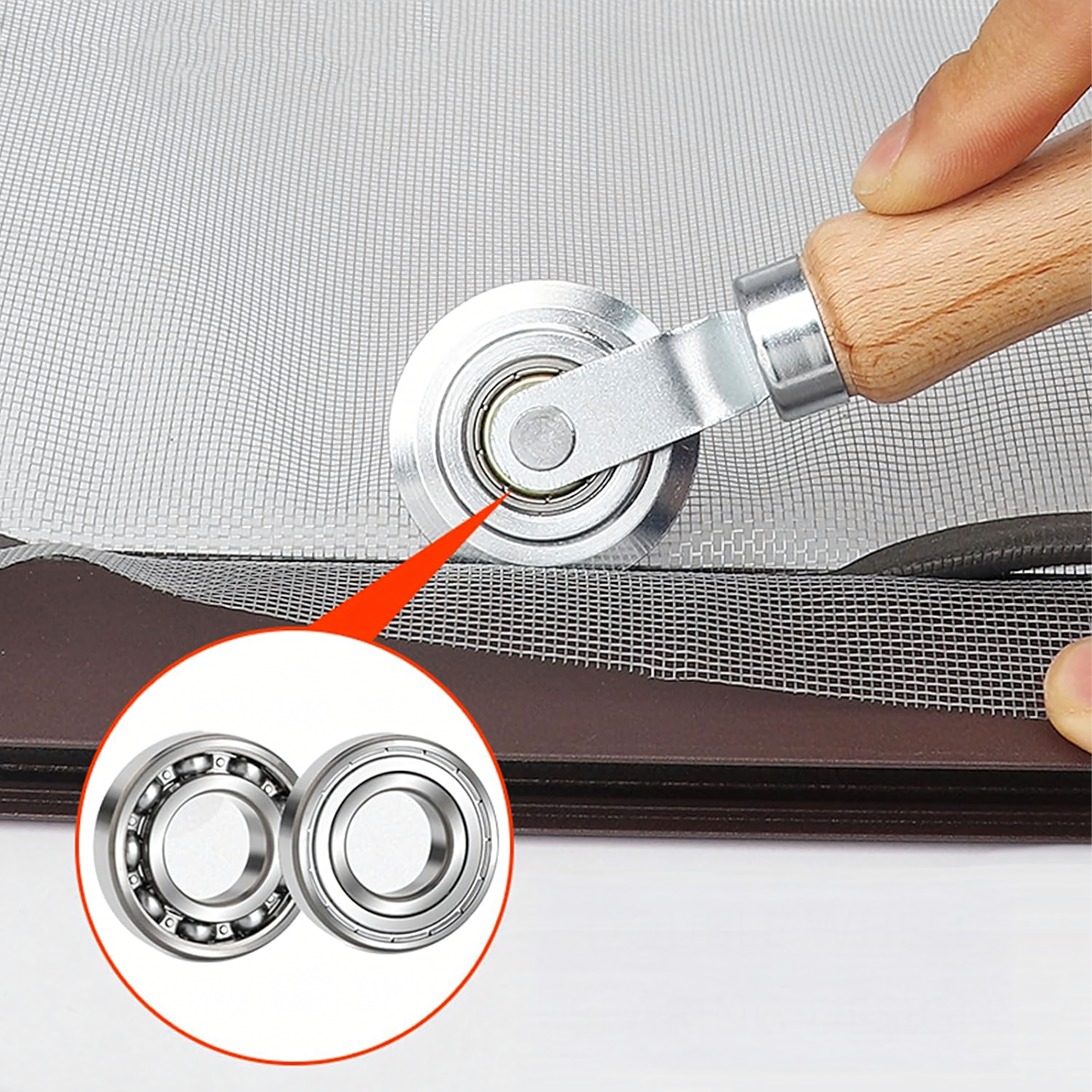 Radełko Rolka Wciskacz do Montażu Taśm Moskitier Uszczelek Ramkowych