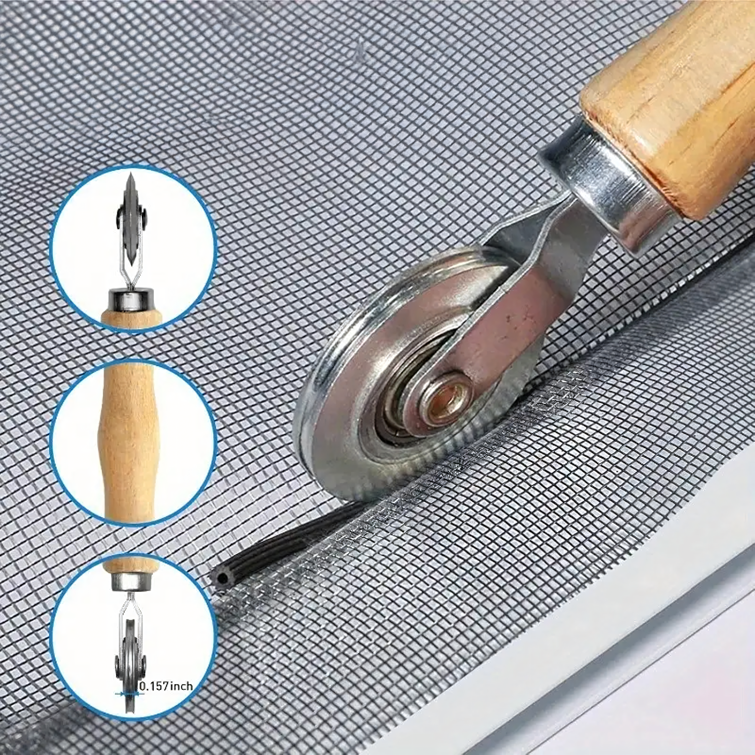 Radełko Rolka Wciskacz do Montażu Taśm Moskitier Uszczelek Ramkowych - obrazek 6