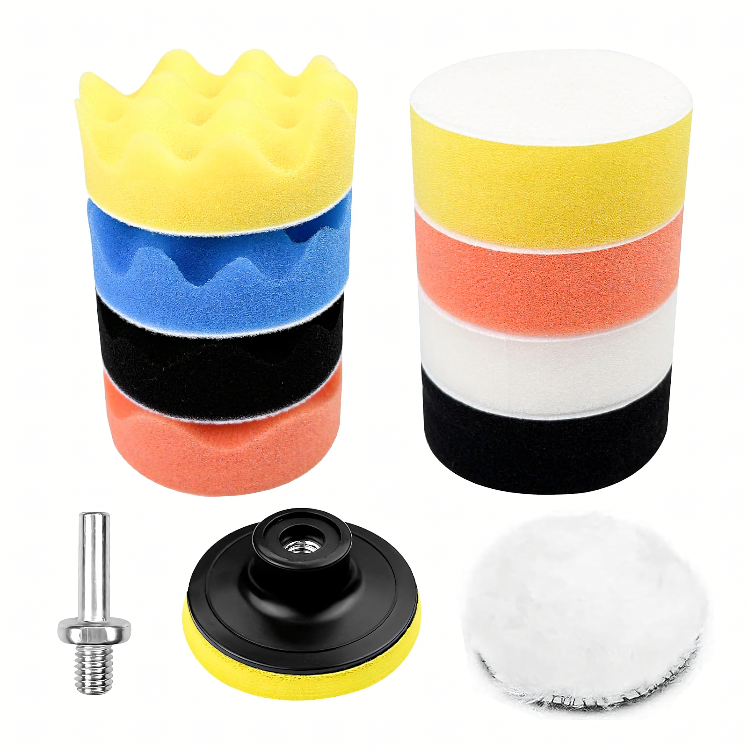 Zestaw Gąbek Padów Polerskich Pady na Wiertarkę Polerkę do Polerowania - obrazek 6