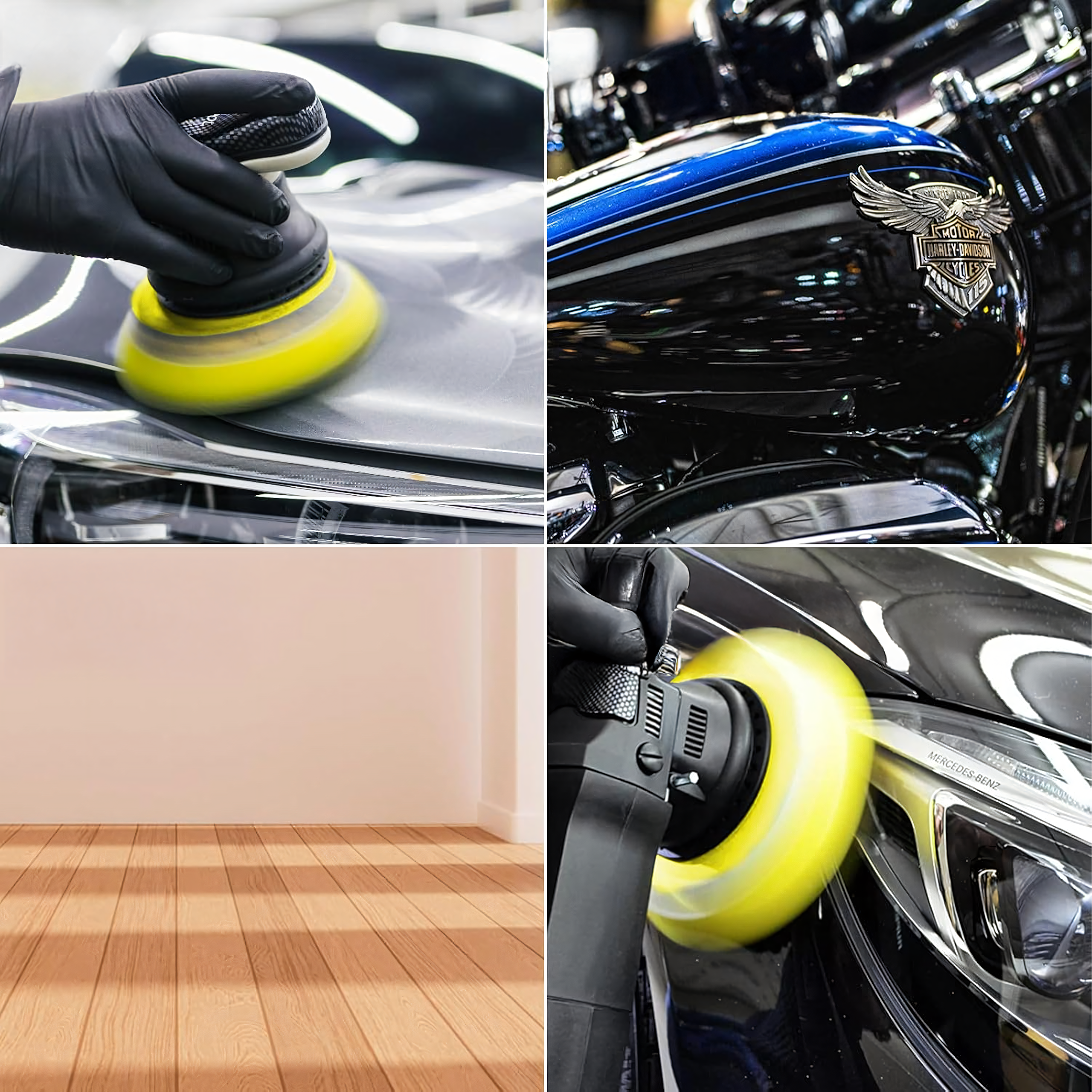 Zestaw Gąbek Padów Polerskich Pady na Wiertarkę Polerkę do Polerowania - obrazek 9