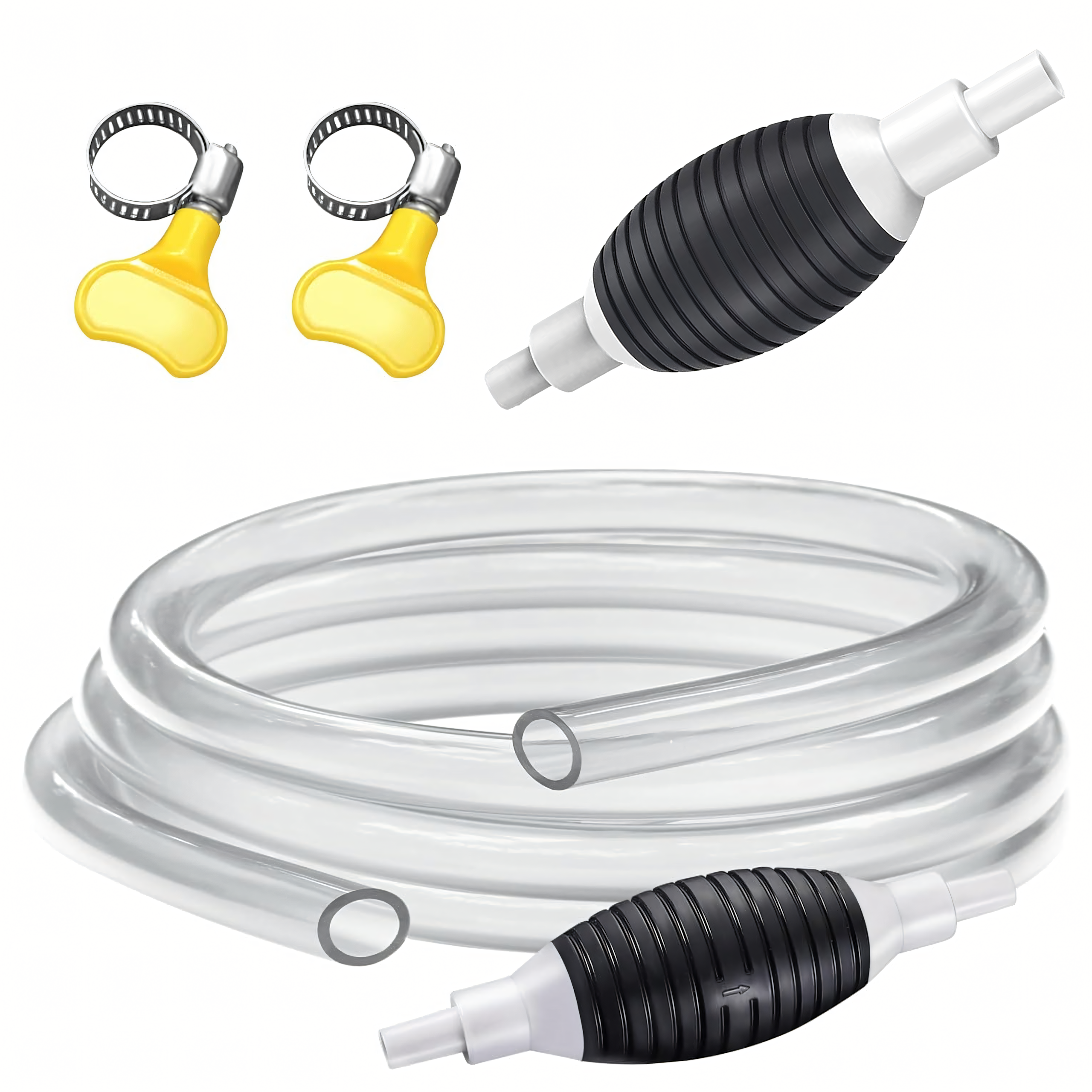 Pompka Gruszka Ręczna do Spuszczania Paliwa Oleju Ropy Płynów Pompa + Wąż - obrazek 11