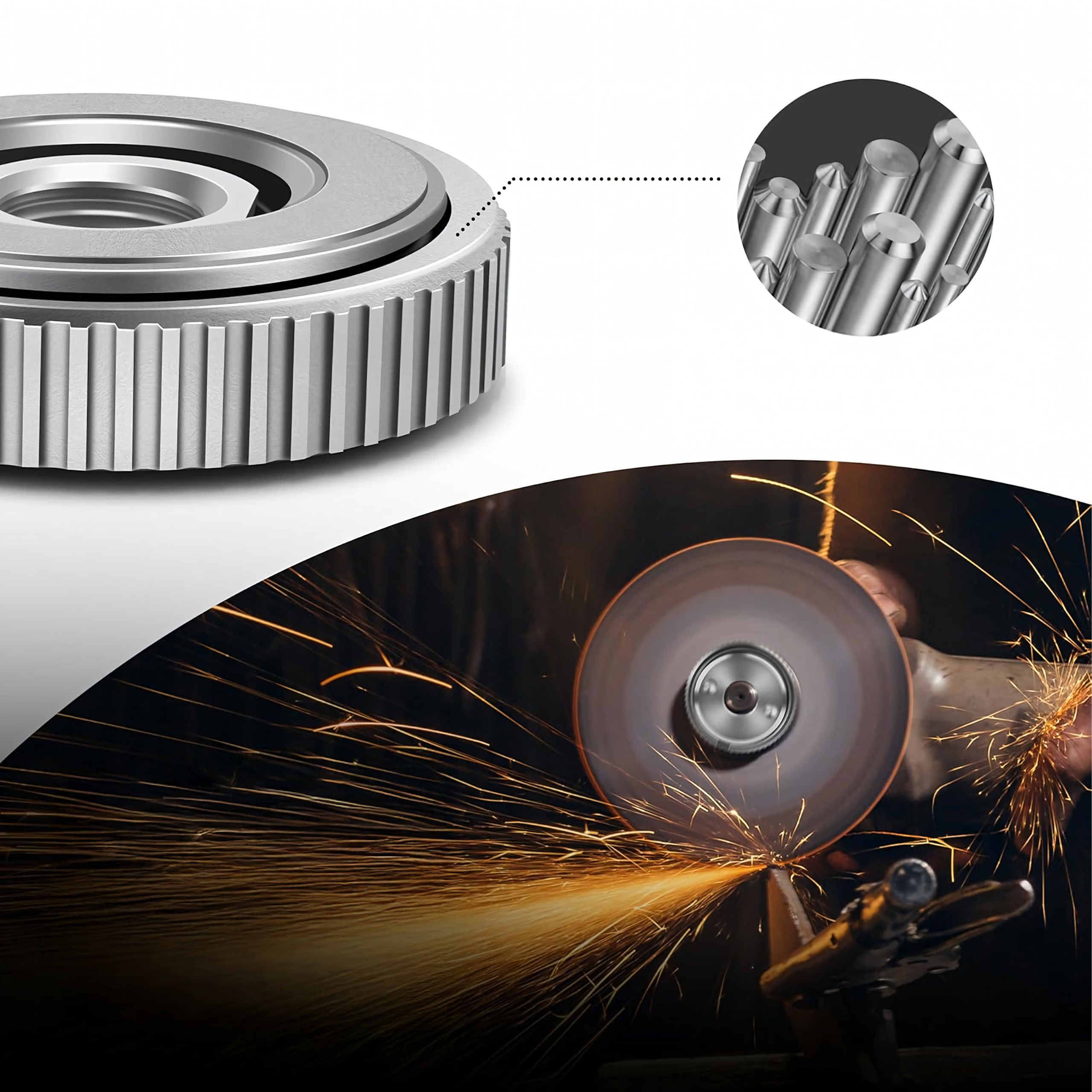 Nakrętka M14 do Szlifierki Kątowej Samozaciskowa Szybkomocująca Szlifierkę - obrazek 5