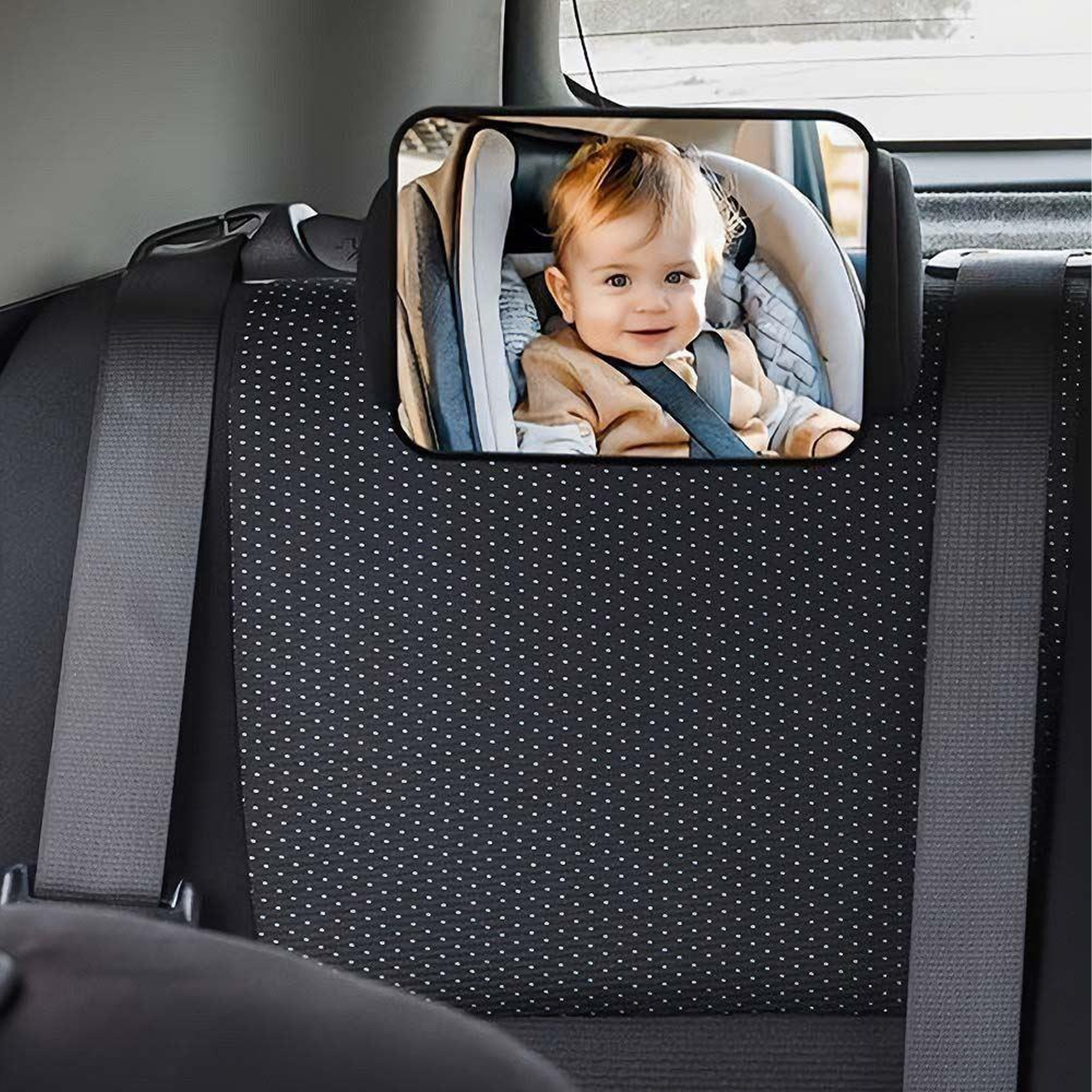 Lusterko do Obserwacji Dziecka w Samochodzie Aucie Regulowane na Zagłówek - obrazek 9