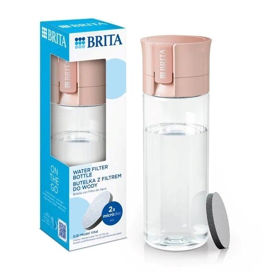 Butelka filtrująca Brita Vital (pastelowa brzoskwinia) - obrazek 7