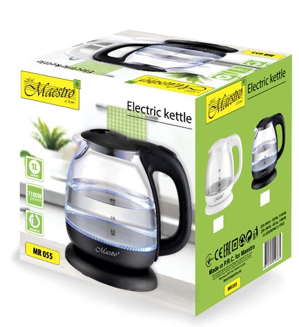Czajnik elektryczny 1l MR-055-WHITE MAESTRO - obrazek 6