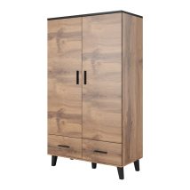 Szafa LOTTA 2D2S wotan + czarny mat