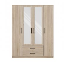 SZAFA ROMANA 160X205 SONOMA Z LUSTREM