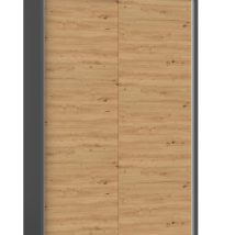 Szafa z drzwiami przesuwnymi IGA 120x61xH200 antracyt/artisan
