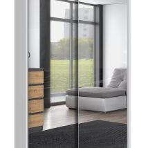 Szafa z drzwiami przesuwnymi z 2 lustrami IGA 120x61xH200 biel