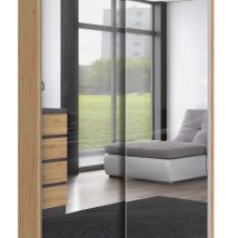 Szafa z drzwiami przesuwnymi z 2 lustrami IGA 120x61xH200 artisan