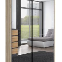 Szafa z drzwiami przesuwnymi z 2 lustrami IGA 120x61xH200 sonoma