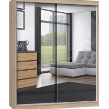 Szafa z drzwiami przesuwnymi z 2 lustrami IGA 160x61xH200 sonoma