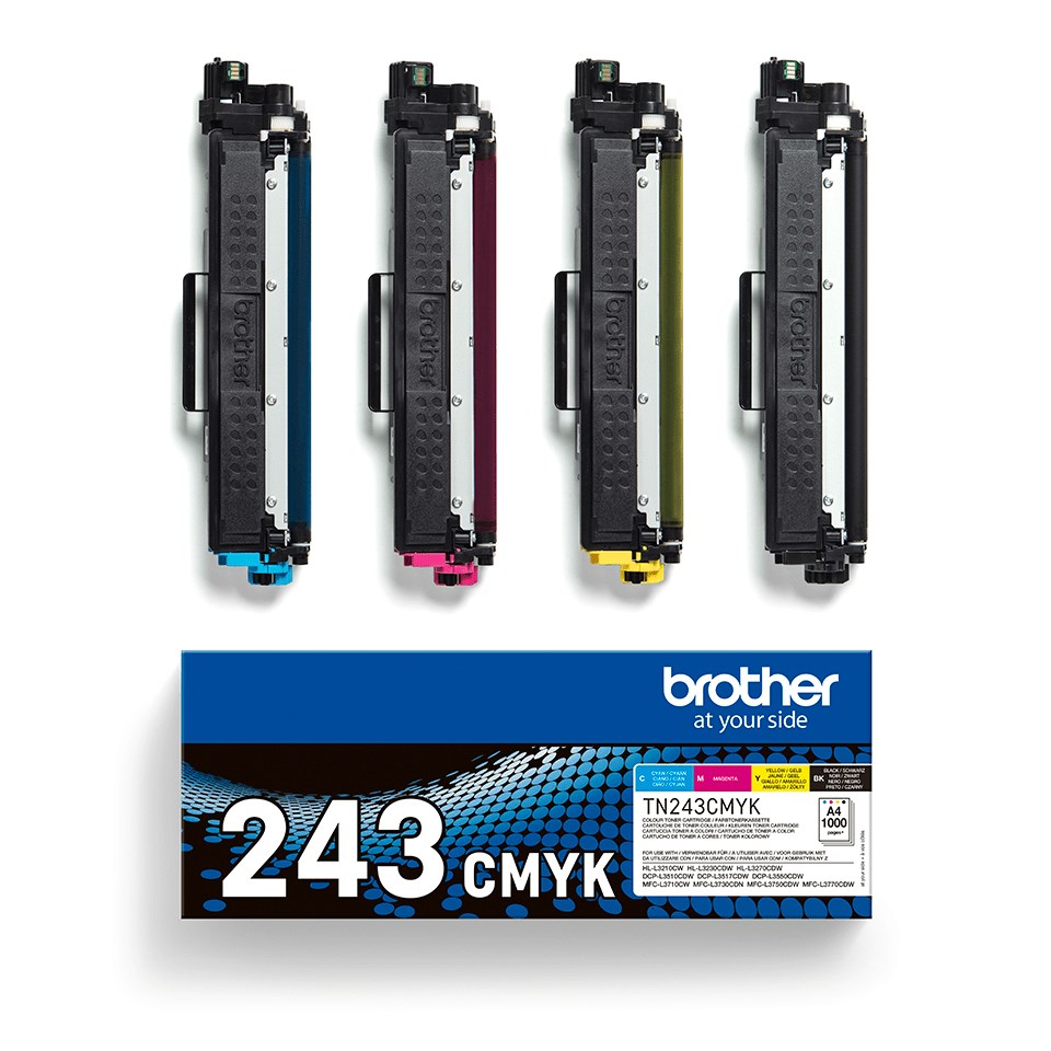 Toner Brother zestaw TN243CMYK=TN-243CMYK, 1000 str. - obrazek 4
