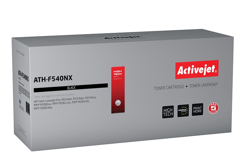 Activejet ATH-F540NX Toner (zamiennik HP 203X HP203X CF540X CRG 054H CRG054H; Supreme; 3200 stron; czarny)