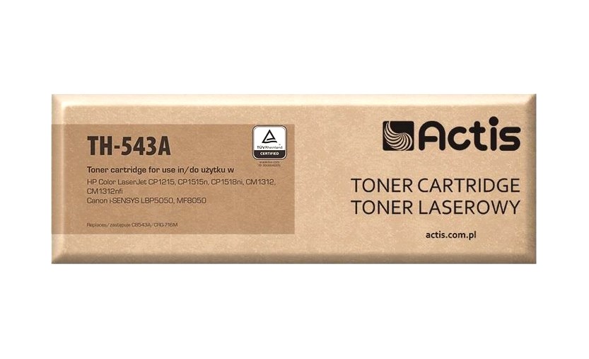 Actis TH-543A Toner (zamiennik HP 125A CB543A, Canon CRG-716M; Standard; 1500 stron; czerwony) - obrazek 3