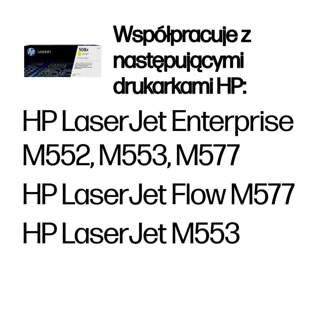 HP 508X oryginalny wkład laserowy o dużej pojemności, żółty - obrazek 3