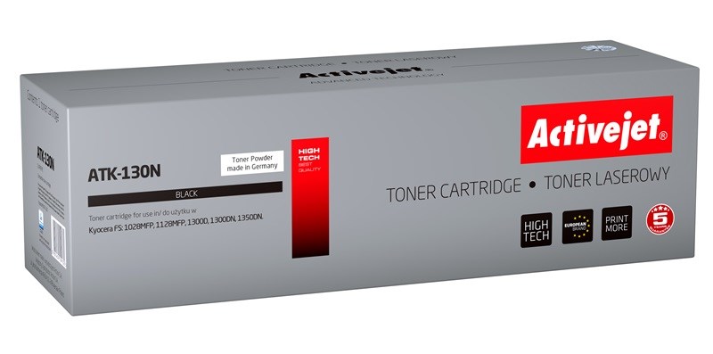 Activejet ATK-130N Toner (zamiennik Kyocera TK-130; Supreme; 7200 stron; czarny)