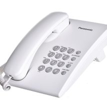 Telefon przewodowy Panasonic KX-TS 500PDW Biały
