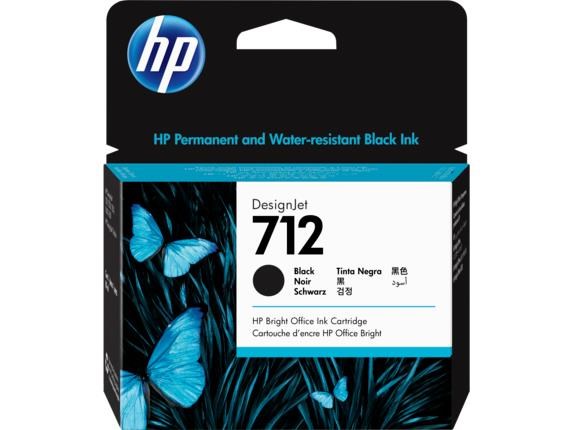 HP Czarny wkład atramentowy 712 DesignJet 80 ml - obrazek 3