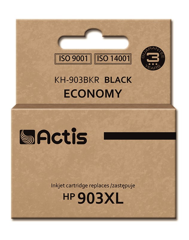 Actis KH-903BKR Tusz (zamiennik HP 903XL T6M15AE; Standard; 30 ml; czarny) - Nowy Chip