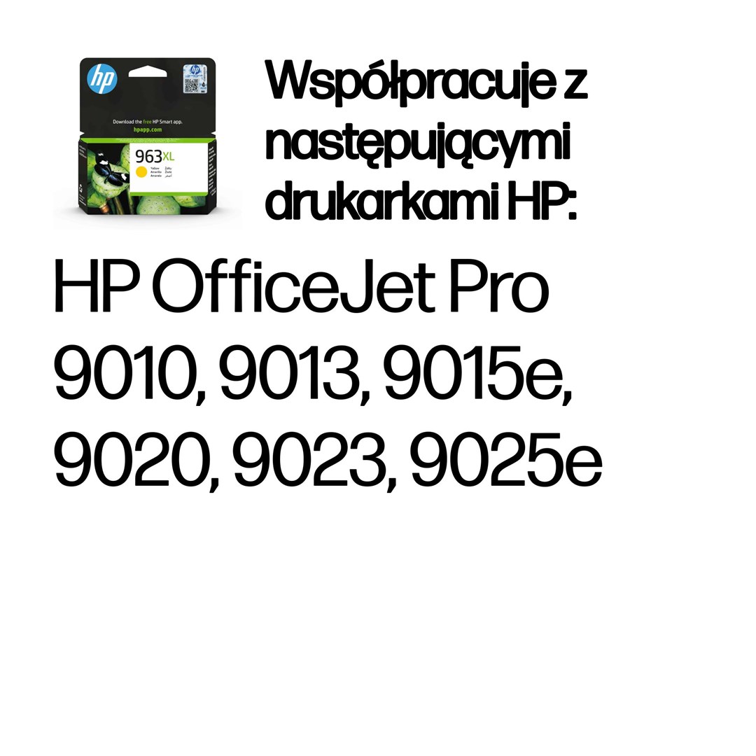 HP 963XL oryginalny wysokowydajny wkład atramentowy żółty - obrazek 3