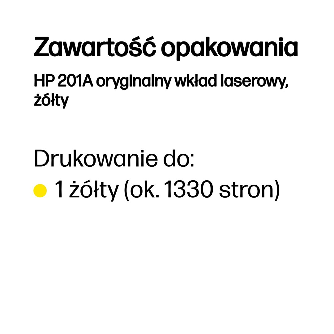Wkład HP nr 201A HP201A HP 201A Yellow Gelb 1,4k (CF402A) - obrazek 4