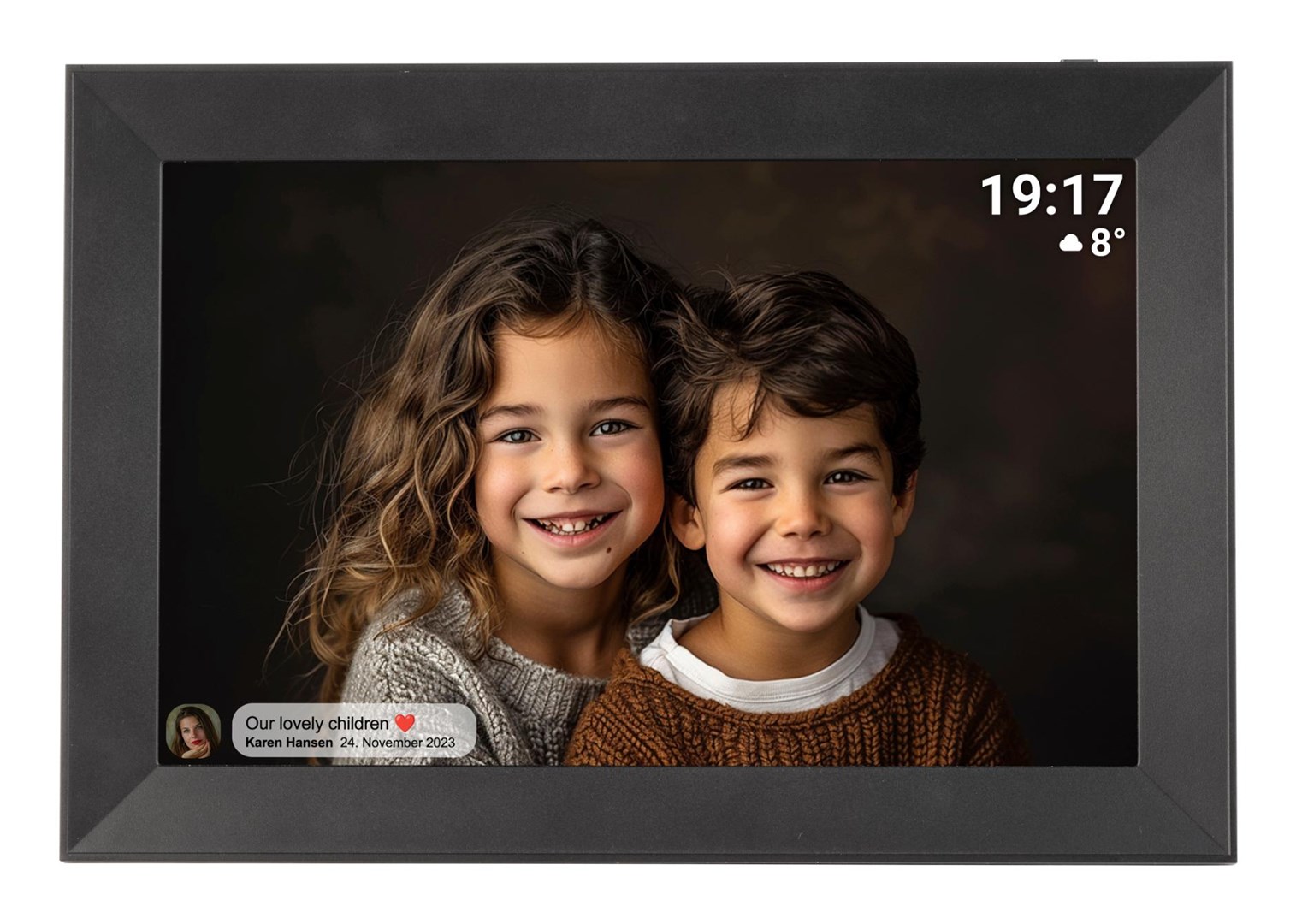 Denver PFF-1012 cyfrowa ramka na zdjęcia Czarny 25,6 cm (10.1") Ekran dotykowy Wi-Fi