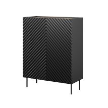 Regał 2D2SZ ONDA 98x45x127 czarny