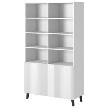 Regał PAFOS 100x40xH176,5 biały mat