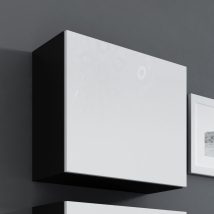 Witryna VIGO kwadrat 50/50/30 czarny/biały połysk