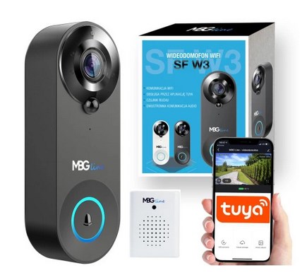 Wideodomofon MBG line SF W3 czarny - obrazek 3