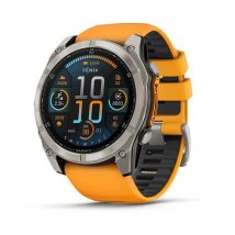 Zegarek sportowy Garmin Fenix 8 AMOLED 51mm Sapphire Titanium Spark Orange/Pomarańczowy