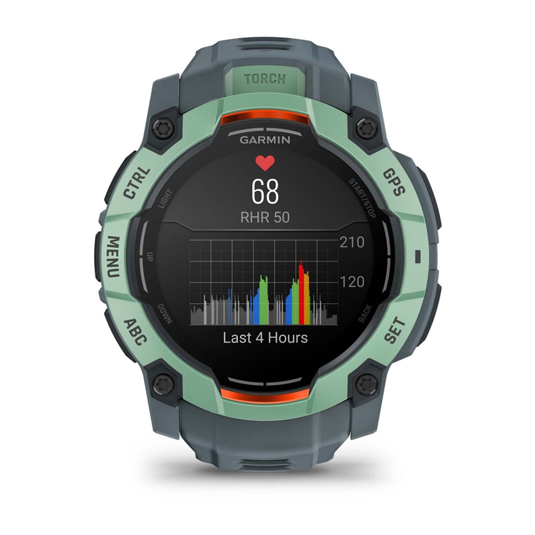 Zegarek sportowy Garmin Instinct 3 AMOLED 50mm Neotropic Twilight Zielony - obrazek 3