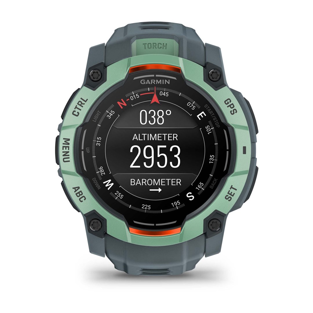 Zegarek sportowy Garmin Instinct 3 AMOLED 50mm Neotropic Twilight Zielony - obrazek 4