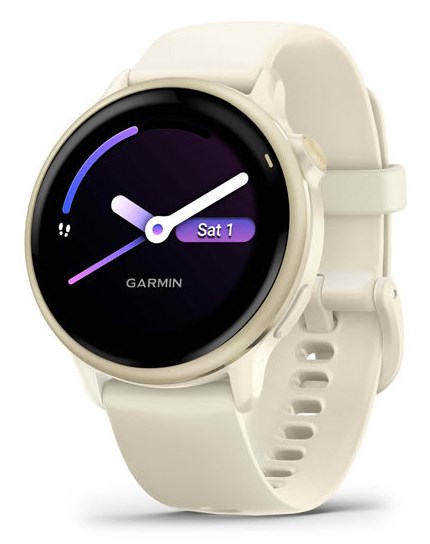 Zegarek Garmin Vivoactive 6 42mm Bone/Lunar Gold