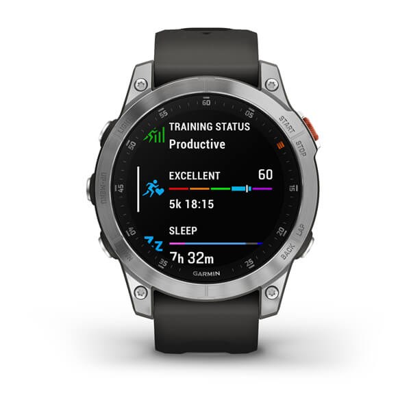 Zegarek sportowy Garmin EPIX 2 AMOLED 47mm Slate Steel - obrazek 3