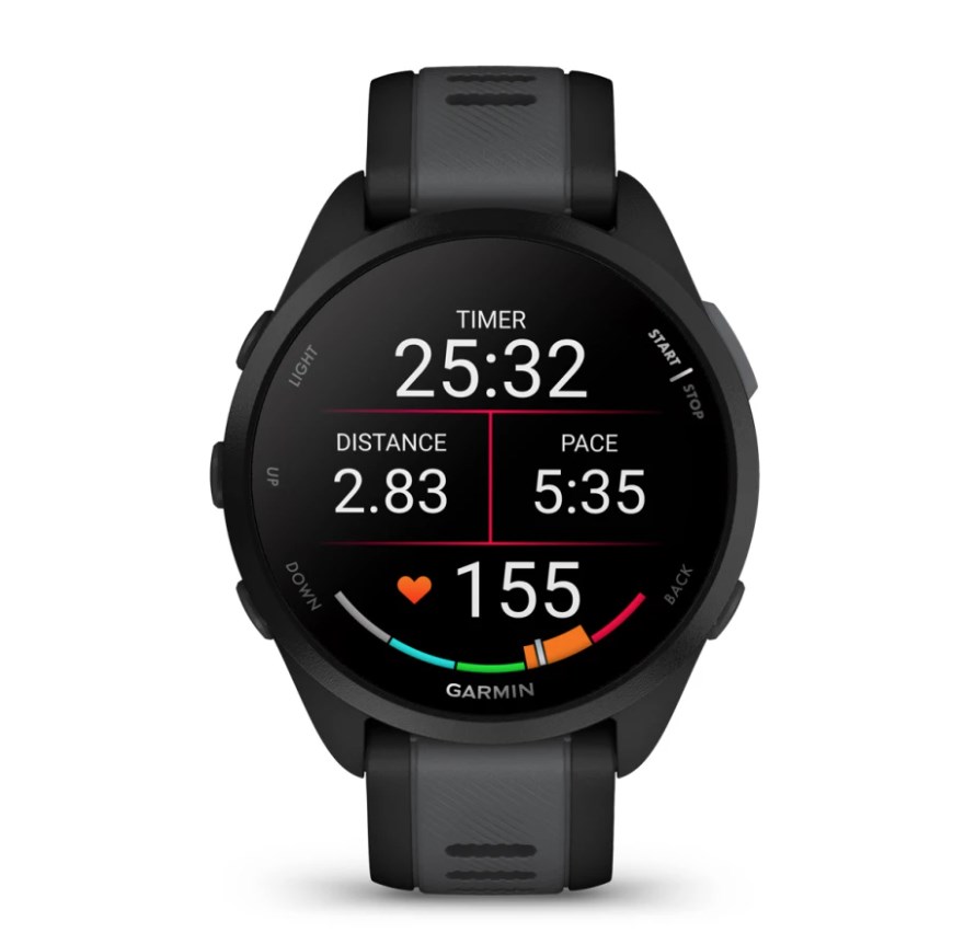 Zegarek sportowy Garmin Forerunner 165 AMOLED 43mm Czarny - obrazek 3